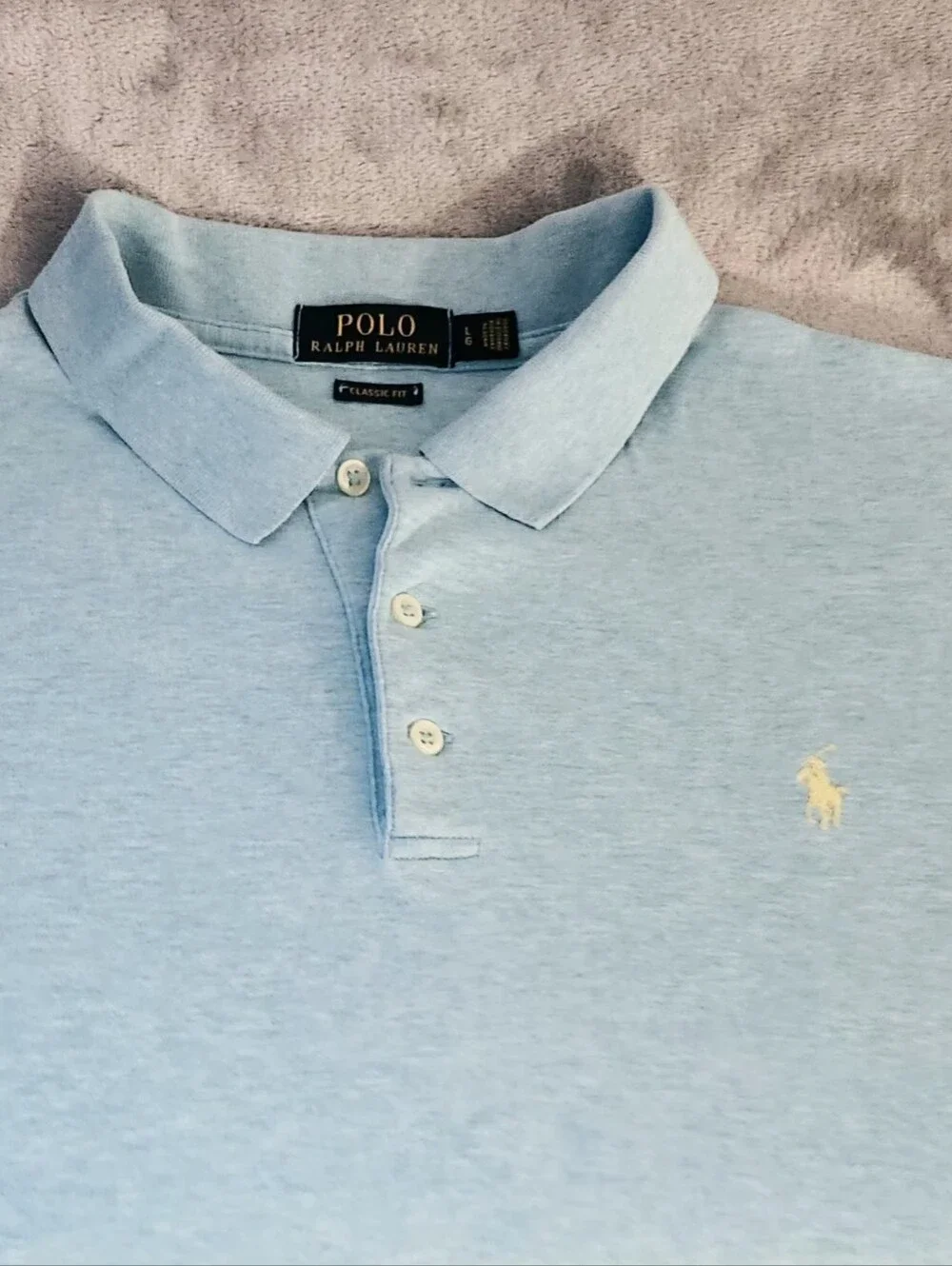 Polo Ralph Lauren Classic Fit 100% Cotton Short Sleeve Shirt Size:L Color: Turq